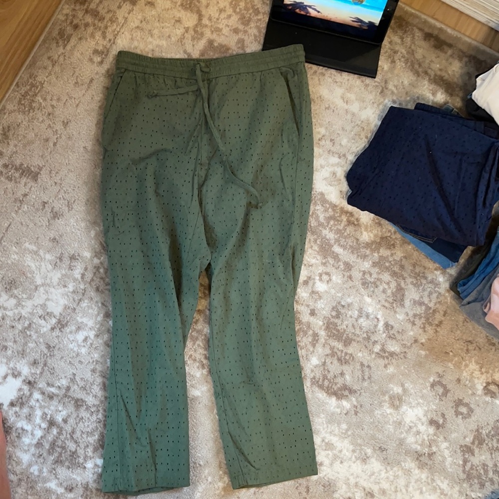 Jcrew cropped lounge pants